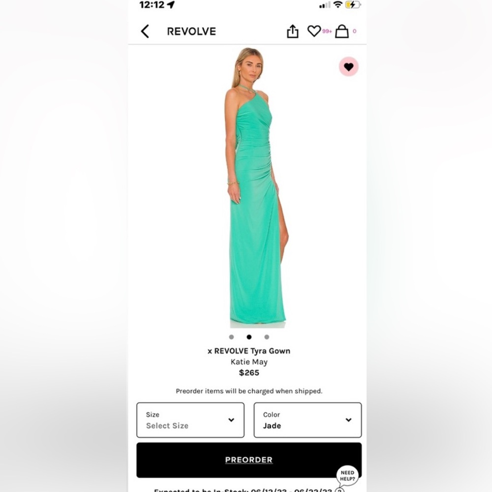 Nwt tyra gown Katie may